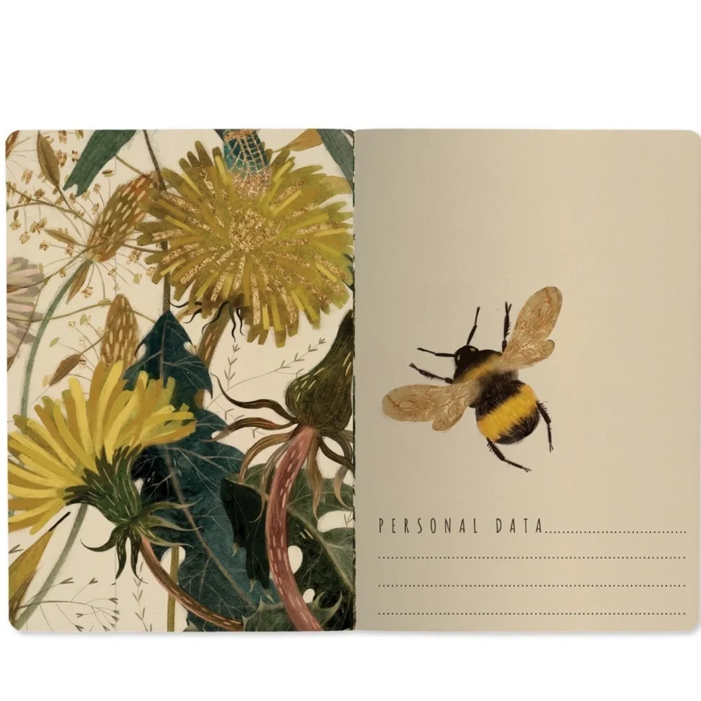 Set of 3 Gorgeous Gold Foil Detailed Soft Touch Notebook Journals- lovely gift!